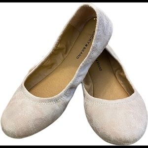 Lucky🍀Brand Beige Suede Ballet Slippers - 4M
